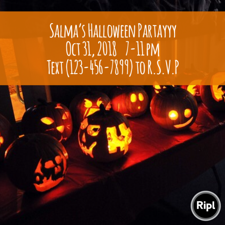 host halloween party budget friendly invite